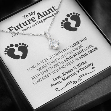 Future Aunt Tummy Alluring Beauty Necklace - Love You This Much